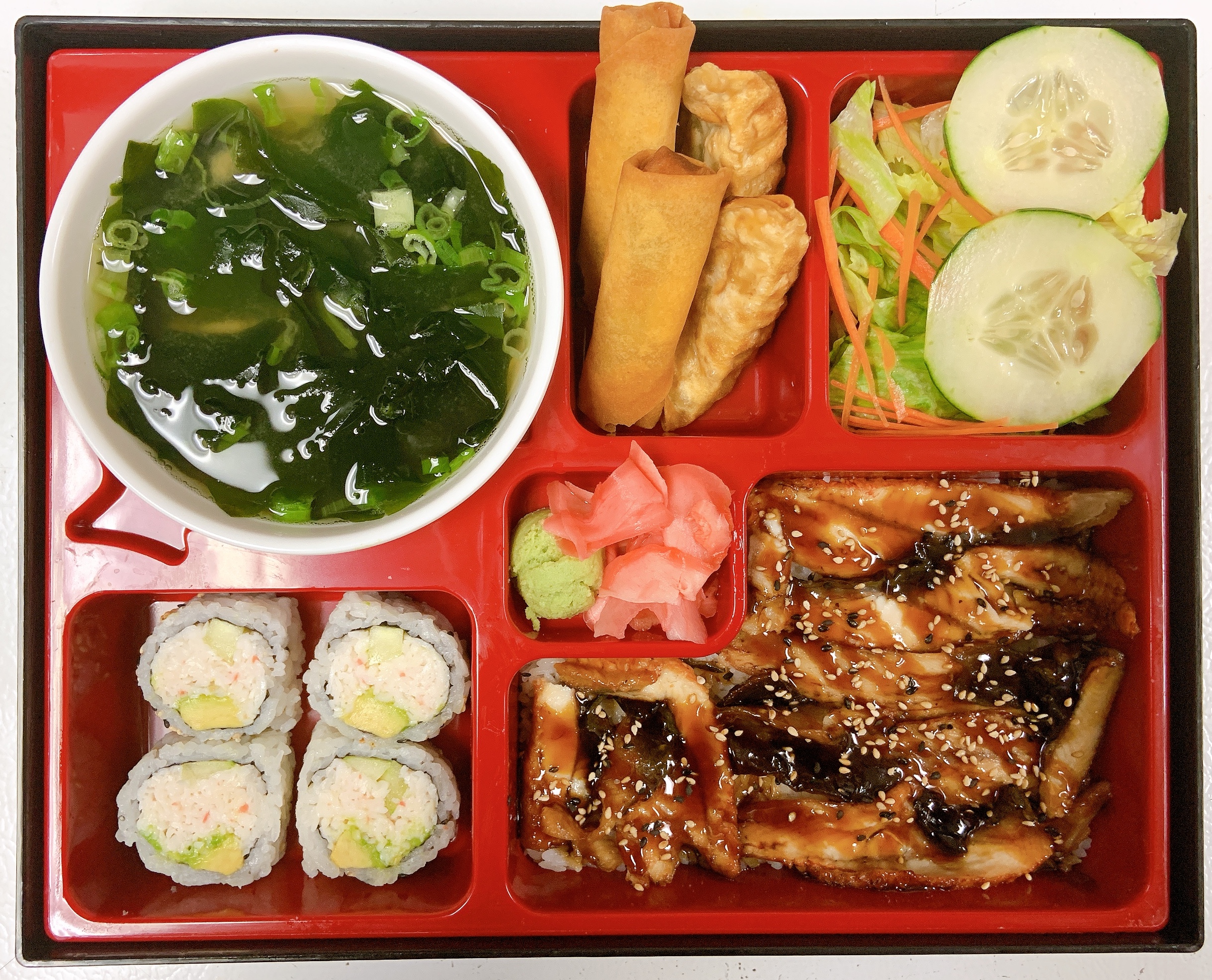 Order Unagi Bento Box food online from Ninja Sushi Grill store, Fort Worth on bringmethat.com