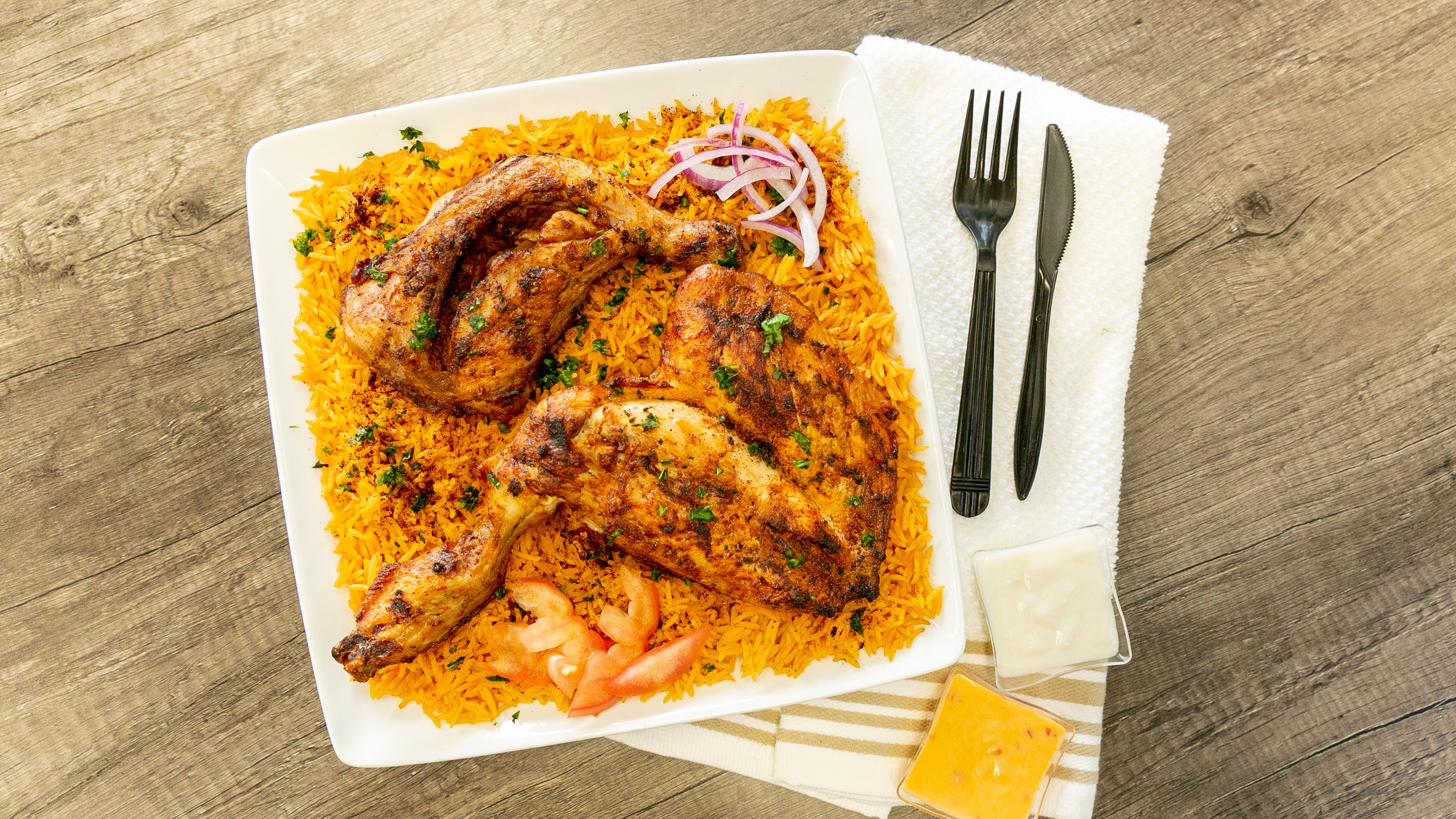 Order Two Whole Chickens food online from Halal Inn store, Chicago on bringmethat.com
