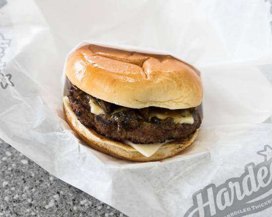 Order Mushroom & Swiss Angus Burger food online from Hardee store, Beaver on bringmethat.com