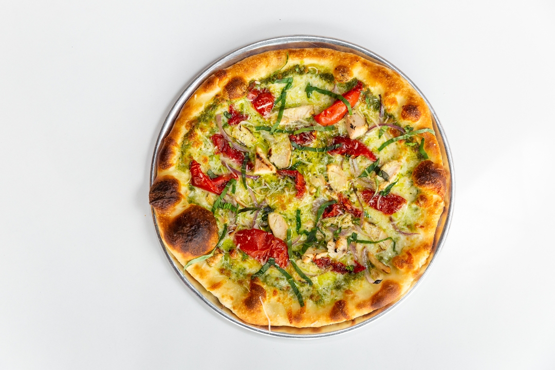 Order The Glendale Pesto 12" food online from Viale Pizza & Kitchen store, Denver on bringmethat.com