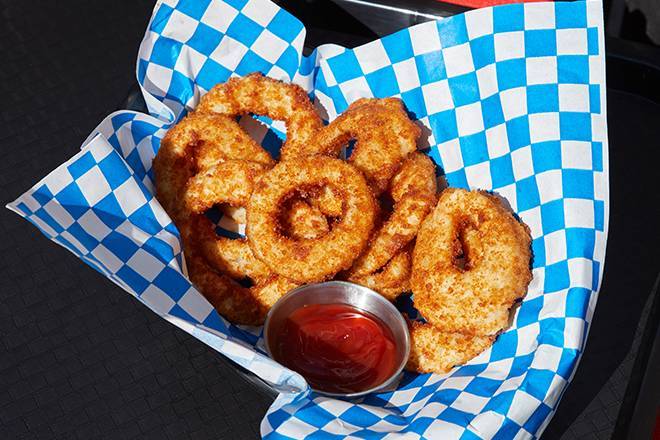 Order Onion Rings food online from Juicy Cheesesteaks store, Exton on bringmethat.com