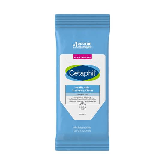 Order Cetaphil Gentle Skin Cleansing Cloth, 10CT food online from CVS store, MANKATO on bringmethat.com