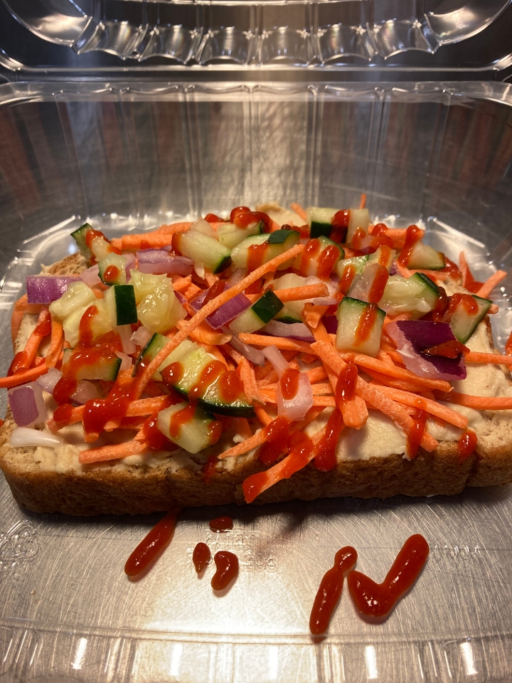 Order VEGGIE TOAST food online from The Avenue Coffee & Cafe store, Port Neches on bringmethat.com