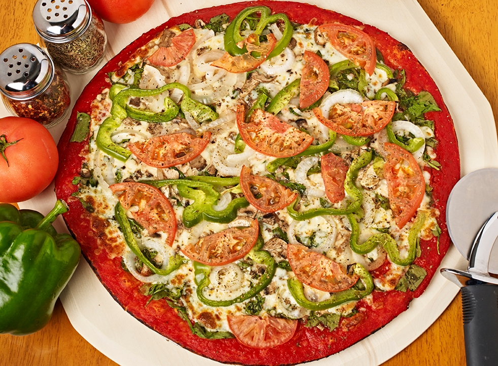 Order THIN CRUST VEGGIE food online from Judy Pizza store, Highland Park on bringmethat.com