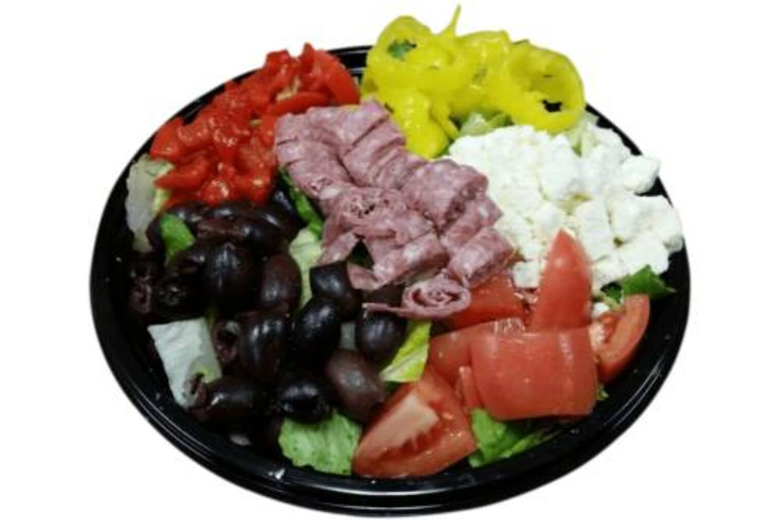 Order Regular Grecian Salad food online from Peace Love And Pizza store, Alpharetta on bringmethat.com