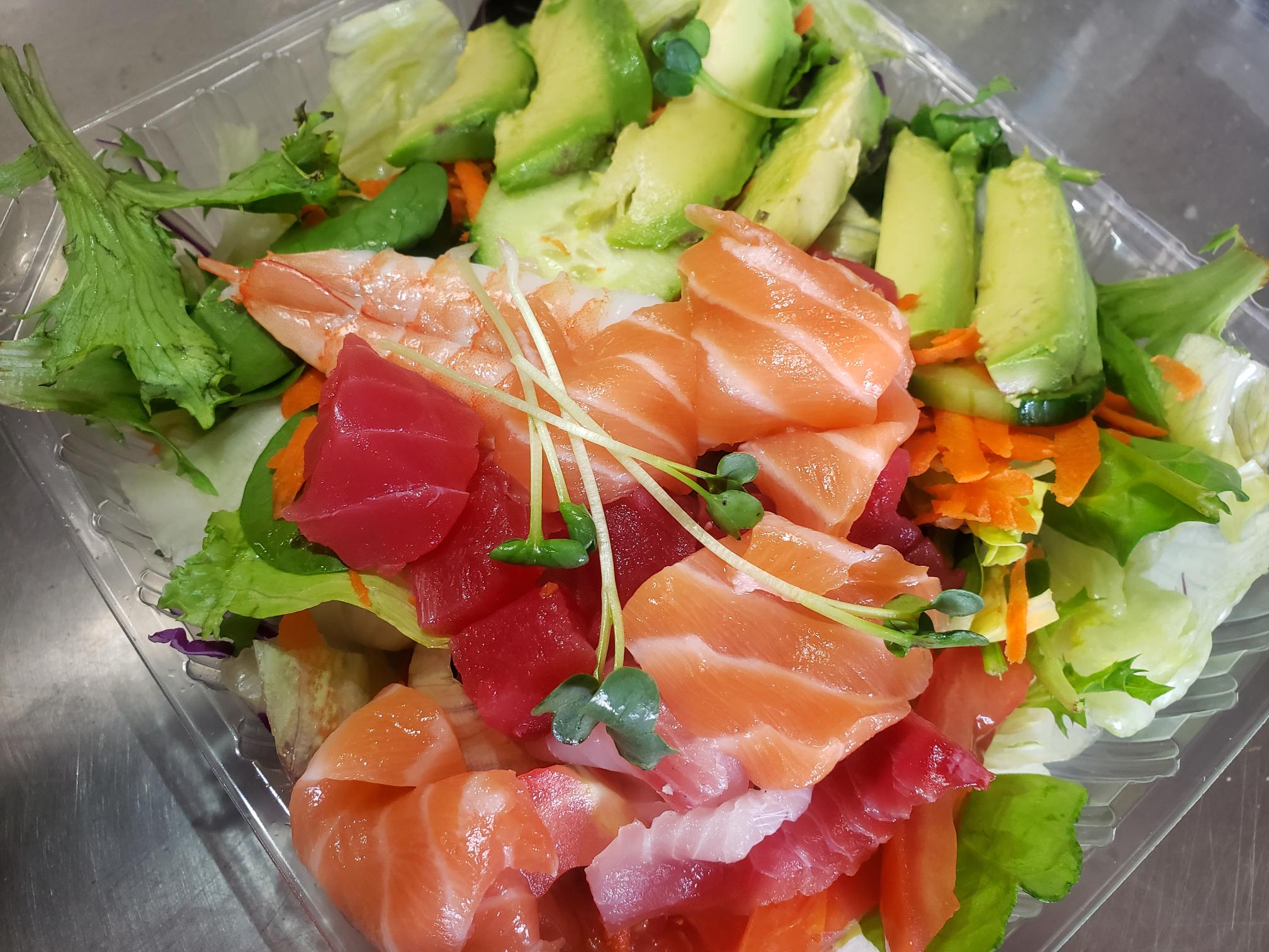 Order Sashimi Salad food online from Hayashi store, Mission Viejo on bringmethat.com