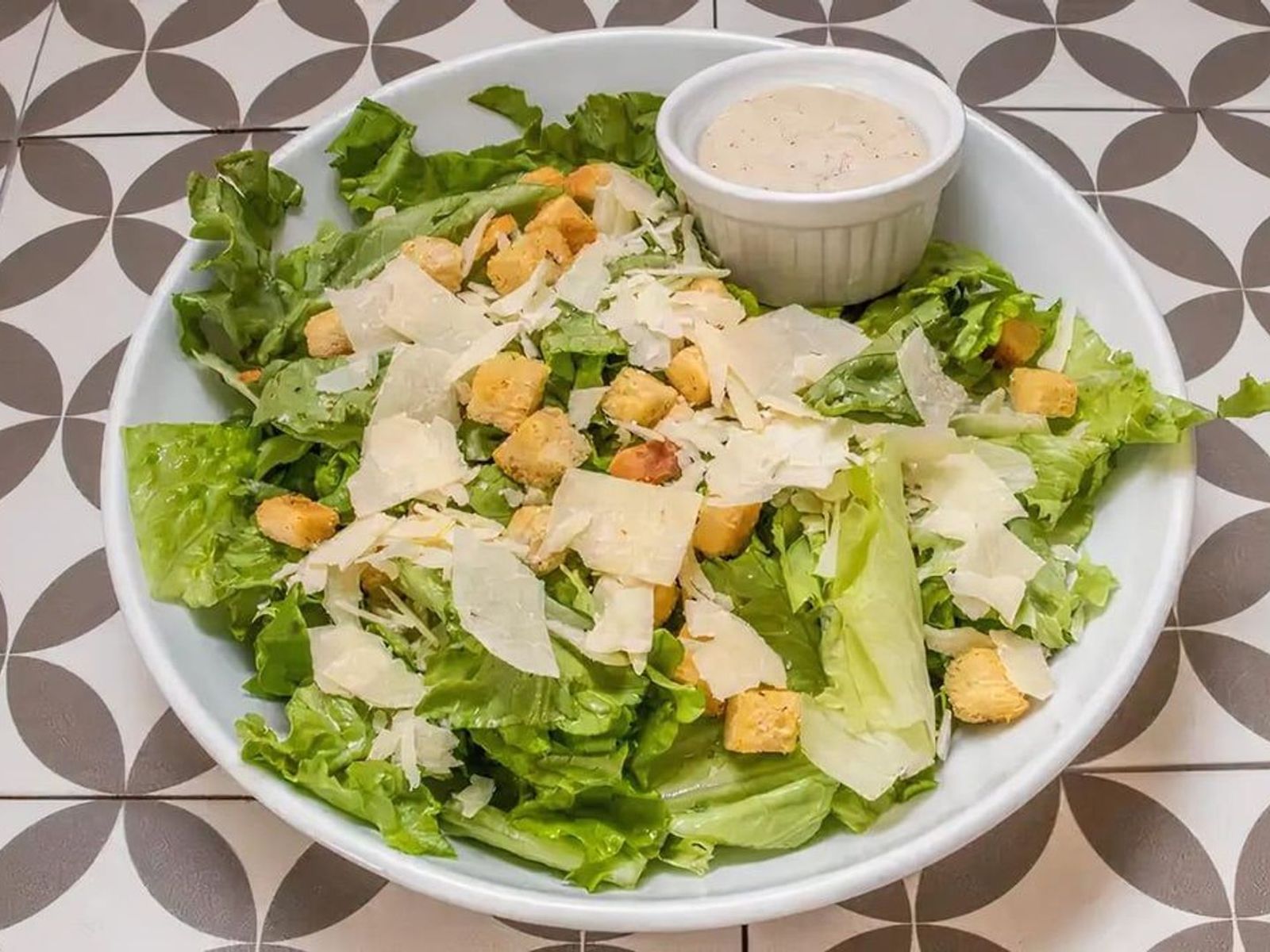 Order Caesar Salad food online from Pepperoni's store, Houston on bringmethat.com