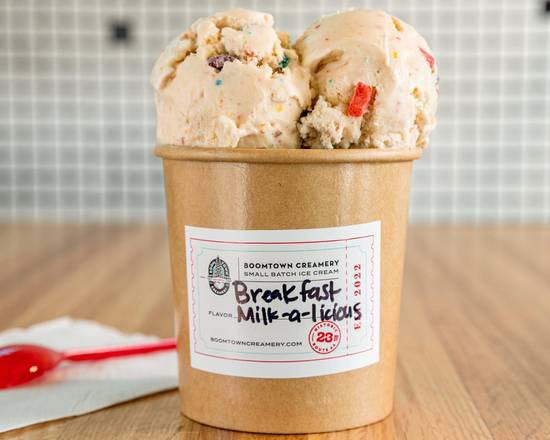 Order Pint- Breakfast Milk-a-licious food online from Boom Town Creamery store, Oklahoma City on bringmethat.com