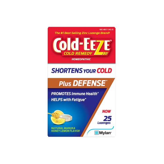 Order Cold-Eeze+Defense Lozenges Manuka Honey Lemon (25 ct) food online from Rite Aid store, PITTSBURGH on bringmethat.com