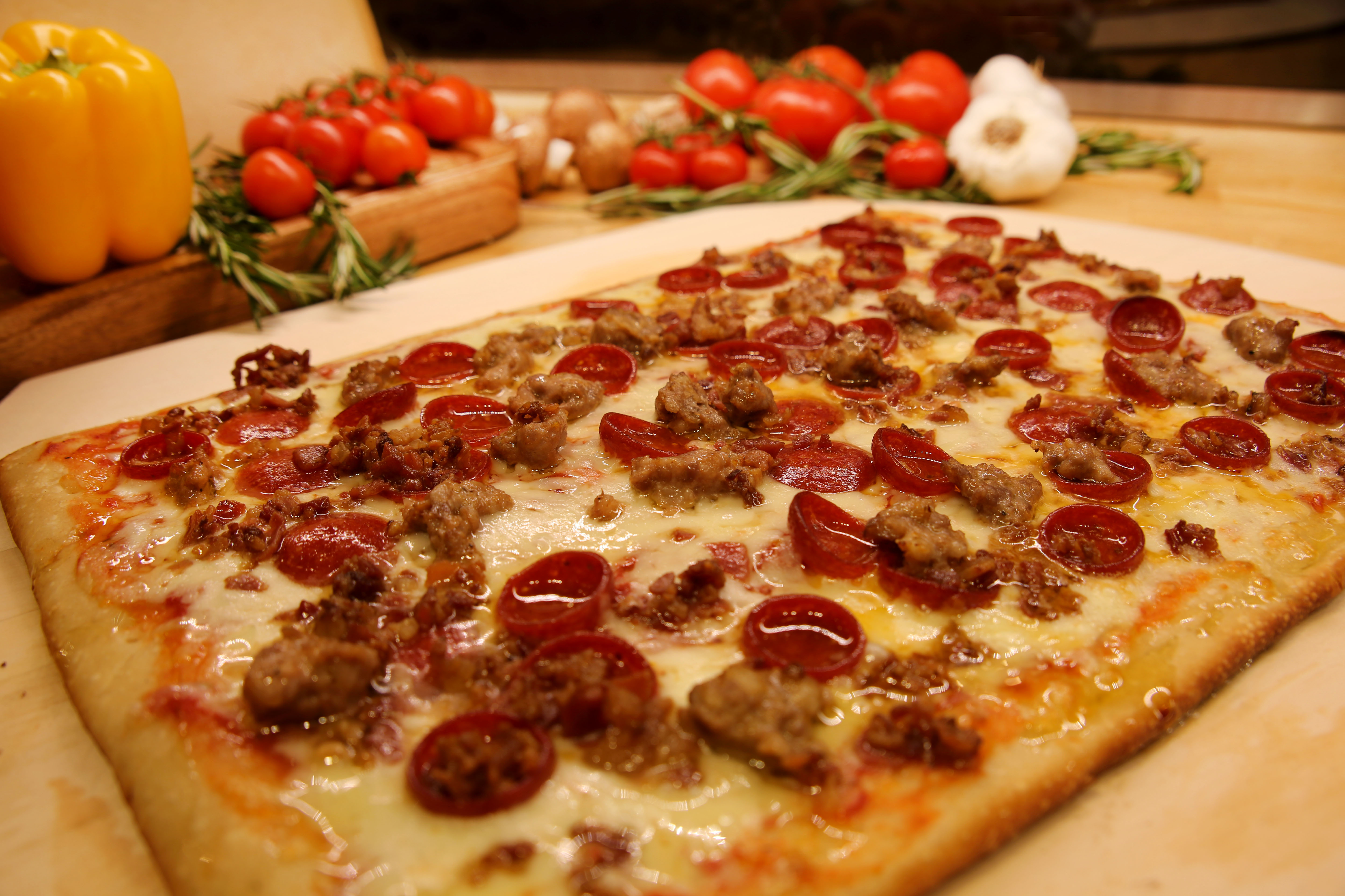 Order Meat Lover Pizza food online from Champion Pizza store, Astoria on bringmethat.com