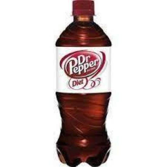 Order Diet Dr Pepper 20 oz Bottle food online from IV Deli Mart store, Goleta on bringmethat.com