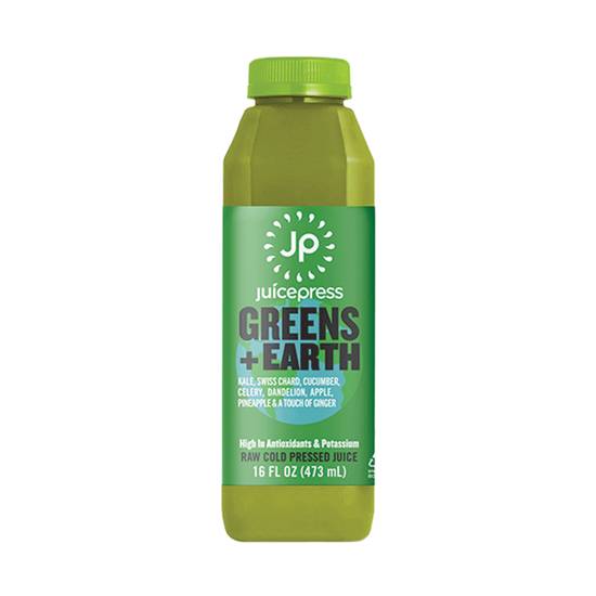 Order Greens and Earth (16 fl oz) food online from Juice Press store, Southampton on bringmethat.com