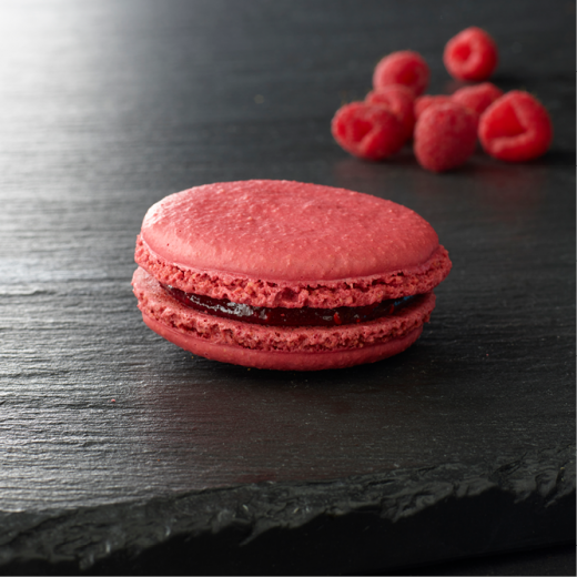 Order Large Raspberry Macaron food online from Paul French Bakery & Cafe store, Washington on bringmethat.com