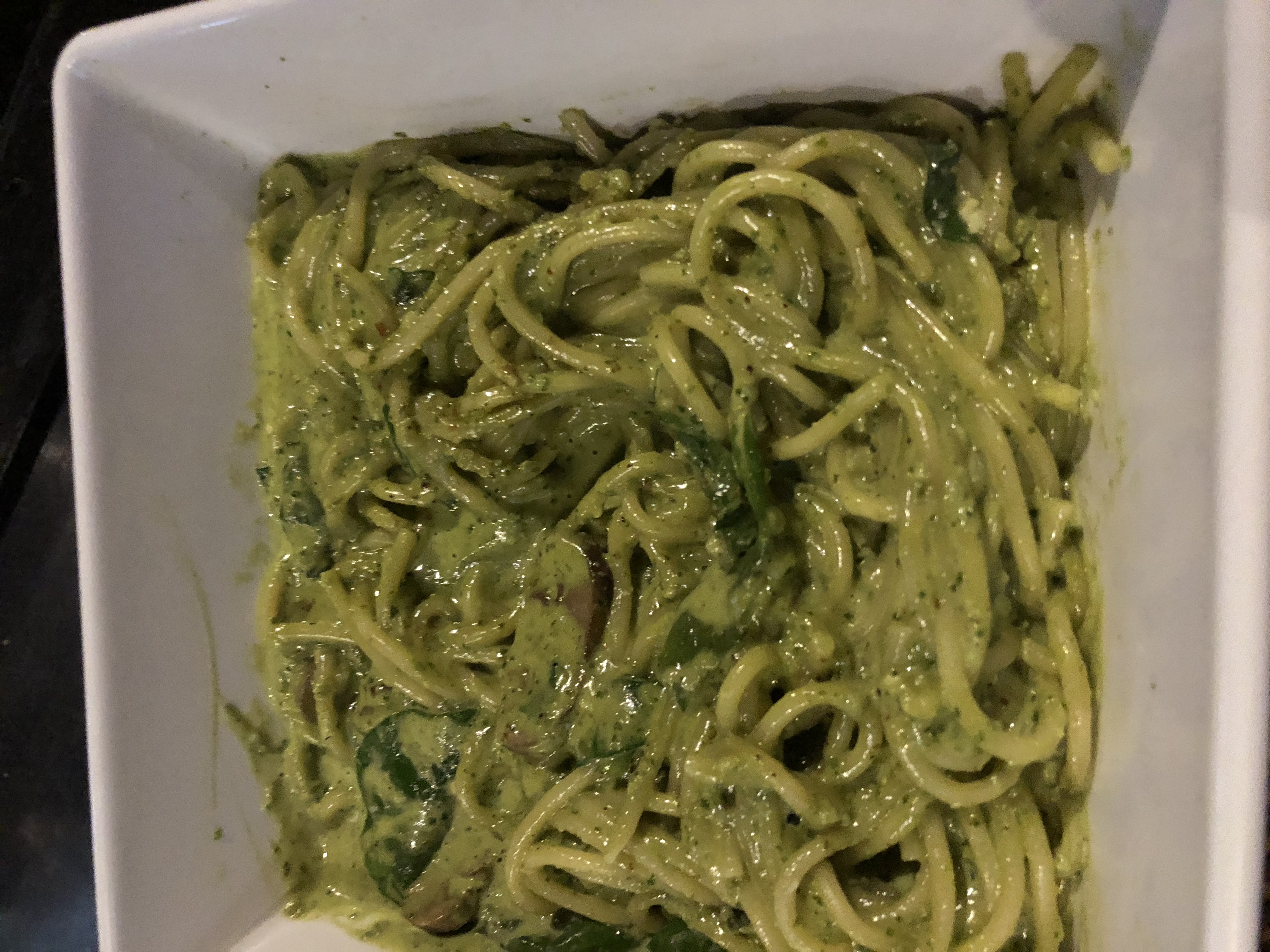 Order Spinach Pesto Pasta food online from Iguana Cafe store, Chicago on bringmethat.com