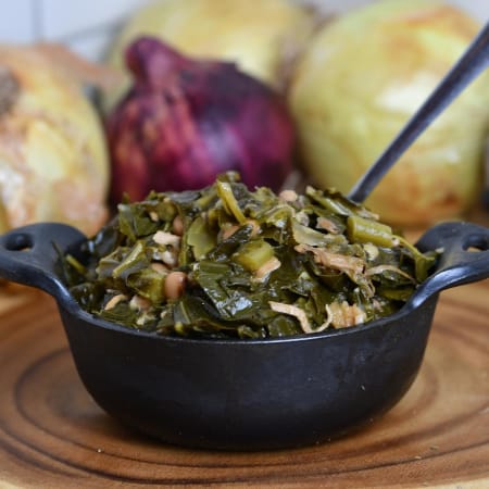 Order Collard Greens food online from Bad Brads BBQ store, New Baltimore on bringmethat.com
