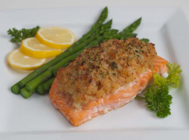 Order Stuffed Salmon Fillet food online from Dixon Seafood Shoppe store, Peoria on bringmethat.com