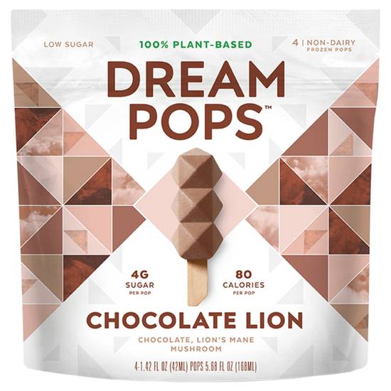 Order Dream Pops Chocolate Lion 4pk food online from Everyday Needs by Gopuff store, Pittsburgh on bringmethat.com