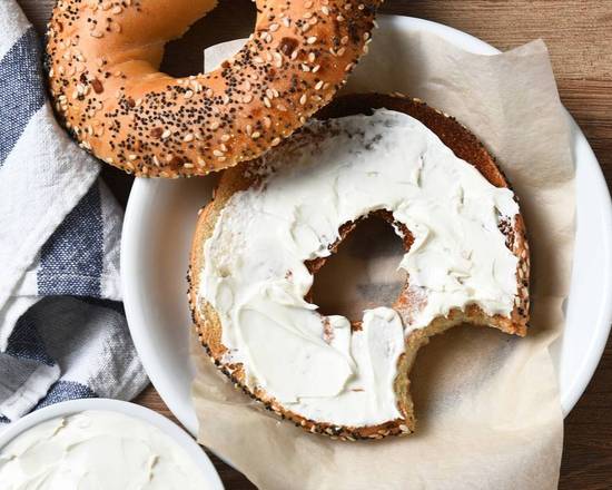 Order Bagel & Cream Cheese Schmear food online from The Cracked Yolk store, Southampton on bringmethat.com