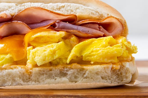 Order B4. Ham ＆ Egg food online from Big Town Hero store, Gresham on bringmethat.com