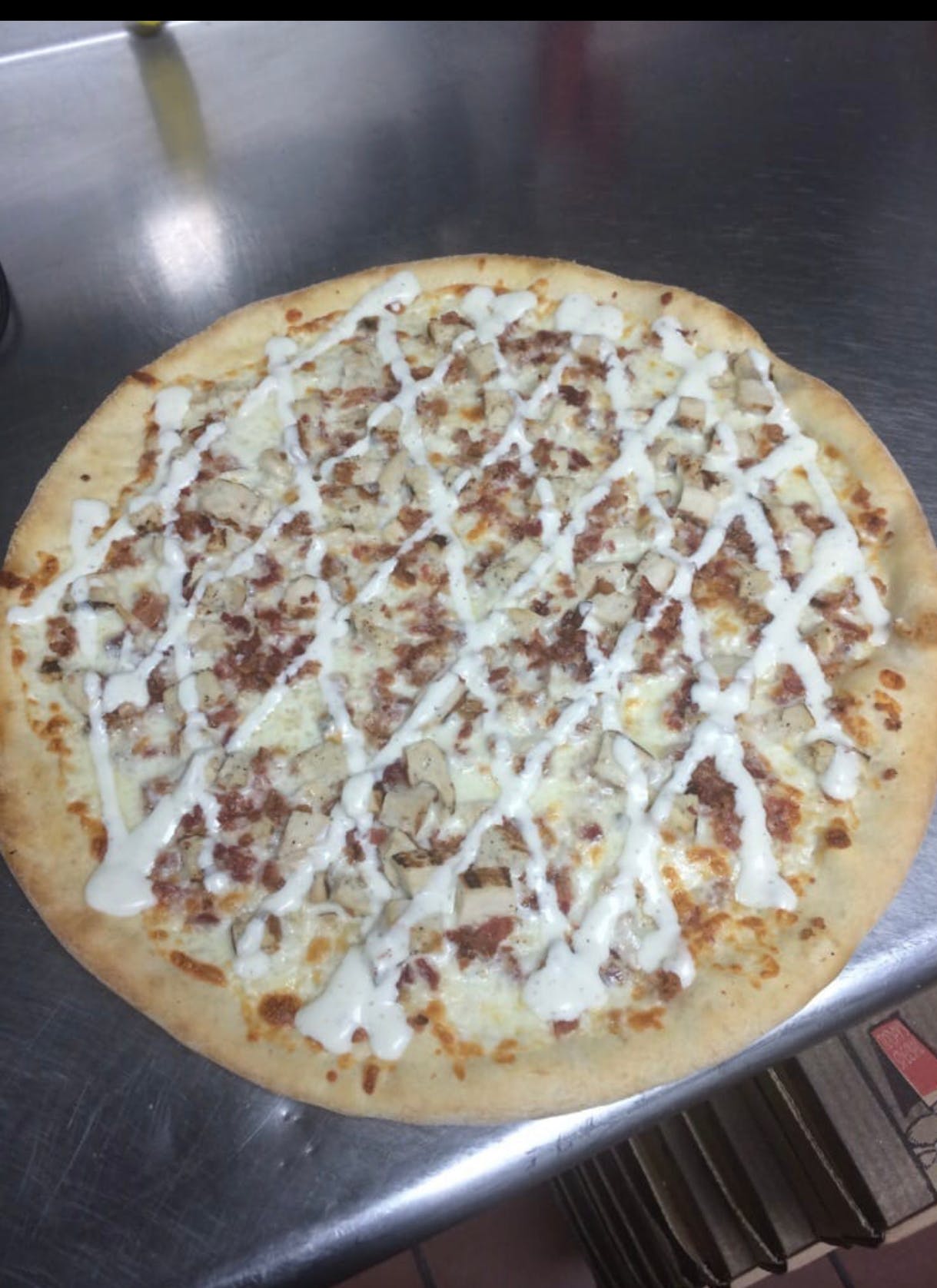 Order Chicken Bacon Ranch Pizza - Small 12" food online from Palermo Italian Grill store, Northampton on bringmethat.com