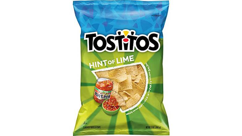 Order Tostitos Hint Of Lime Flavored Tortilla Chips food online from Route 7 Food Mart store, Norwalk on bringmethat.com