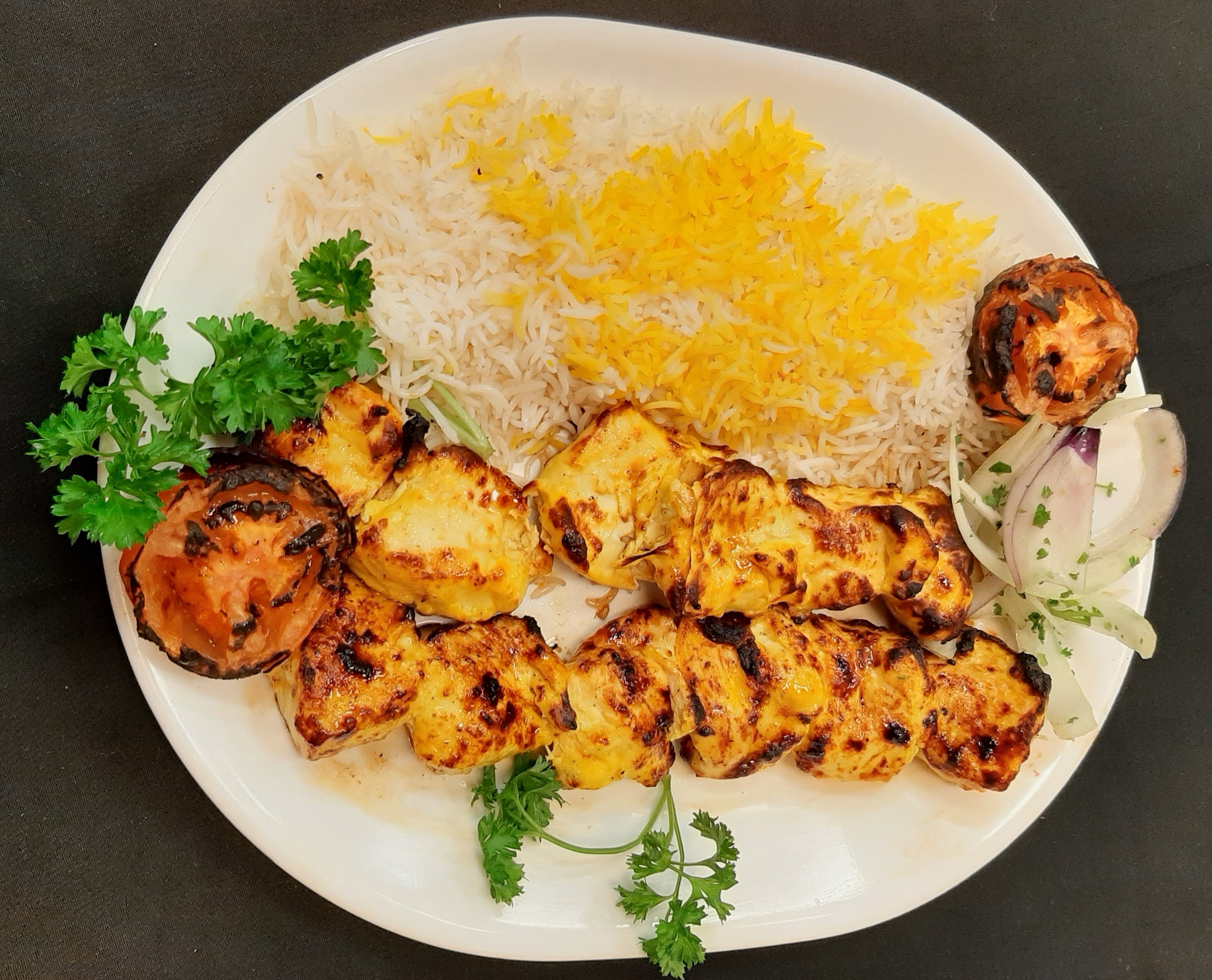 Order Chicken Breast Kabob food online from Flame Kabob store, Raleigh on bringmethat.com