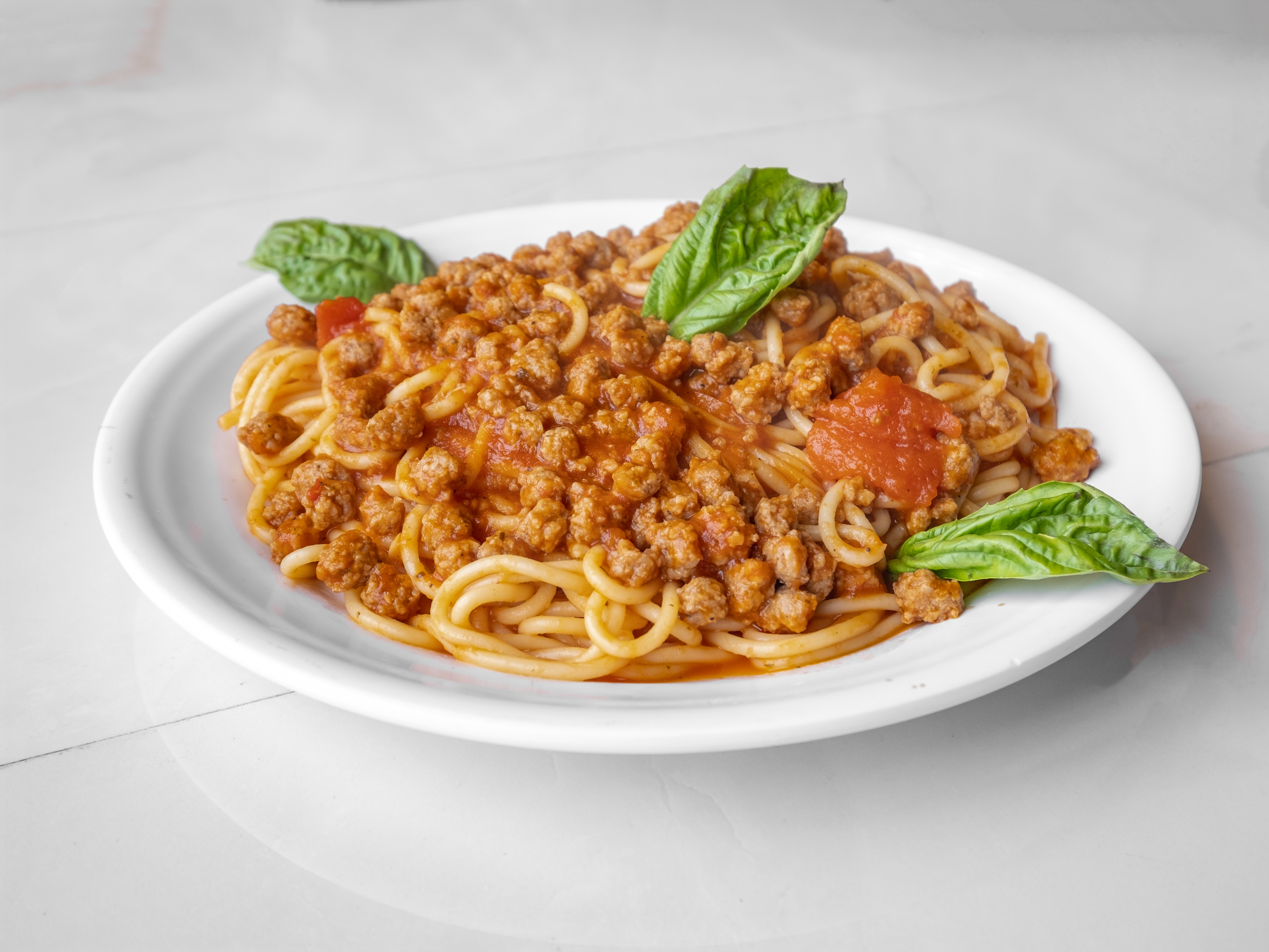 Order Spaghetti food online from New Yorker Pizza store, Leesburg on bringmethat.com