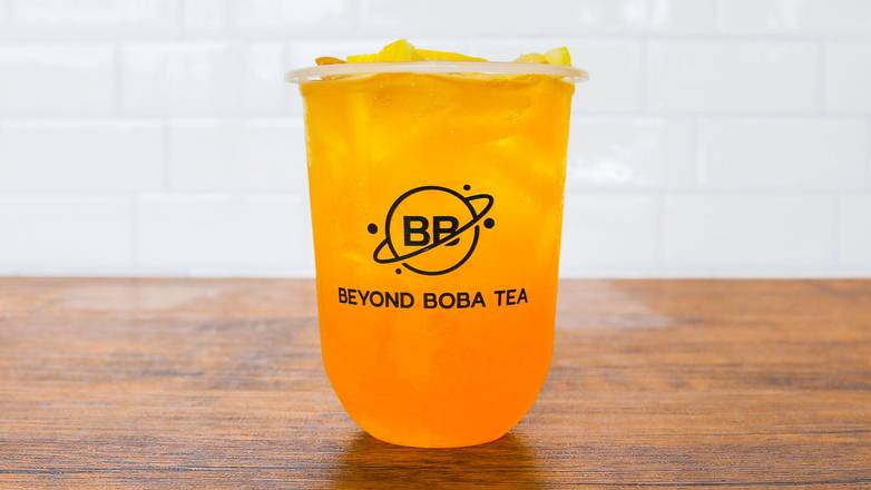 Order Peach Green Tea Lemonade food online from Beyond Boba Tea store, Wahiawa on bringmethat.com