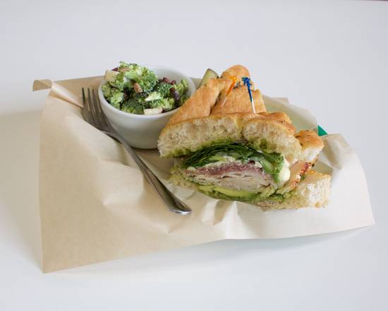Order Focaccia Melt Sandwich food online from Green Grub store, Turlock on bringmethat.com