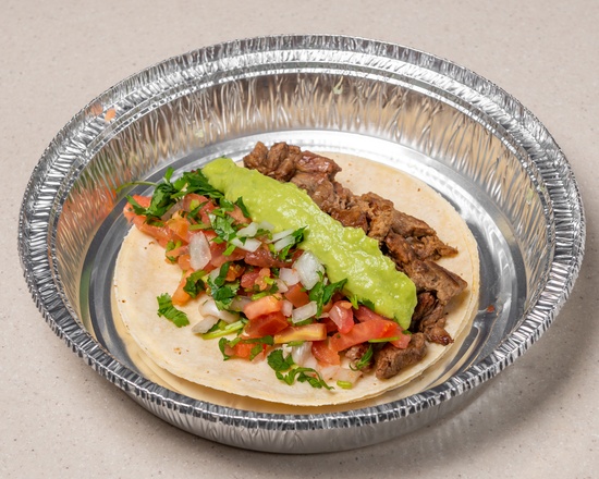 Order Carne Asada Taco food online from Rancherito'S Mexican Food store, Riverton on bringmethat.com