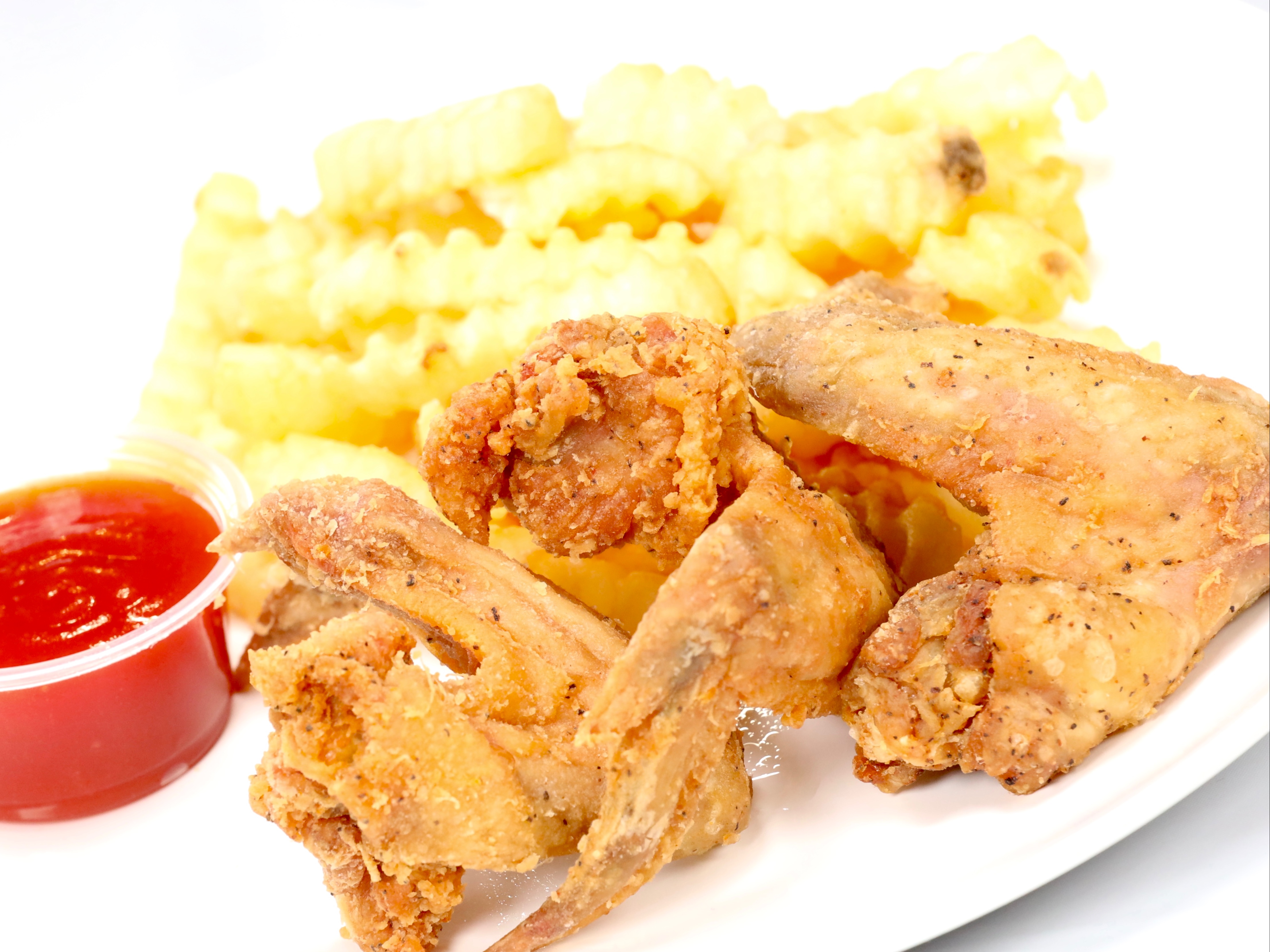 Order 3 Chicken Wings and 1 Side food online from Sam Sylks Chicken & Fish store, South Euclid on bringmethat.com