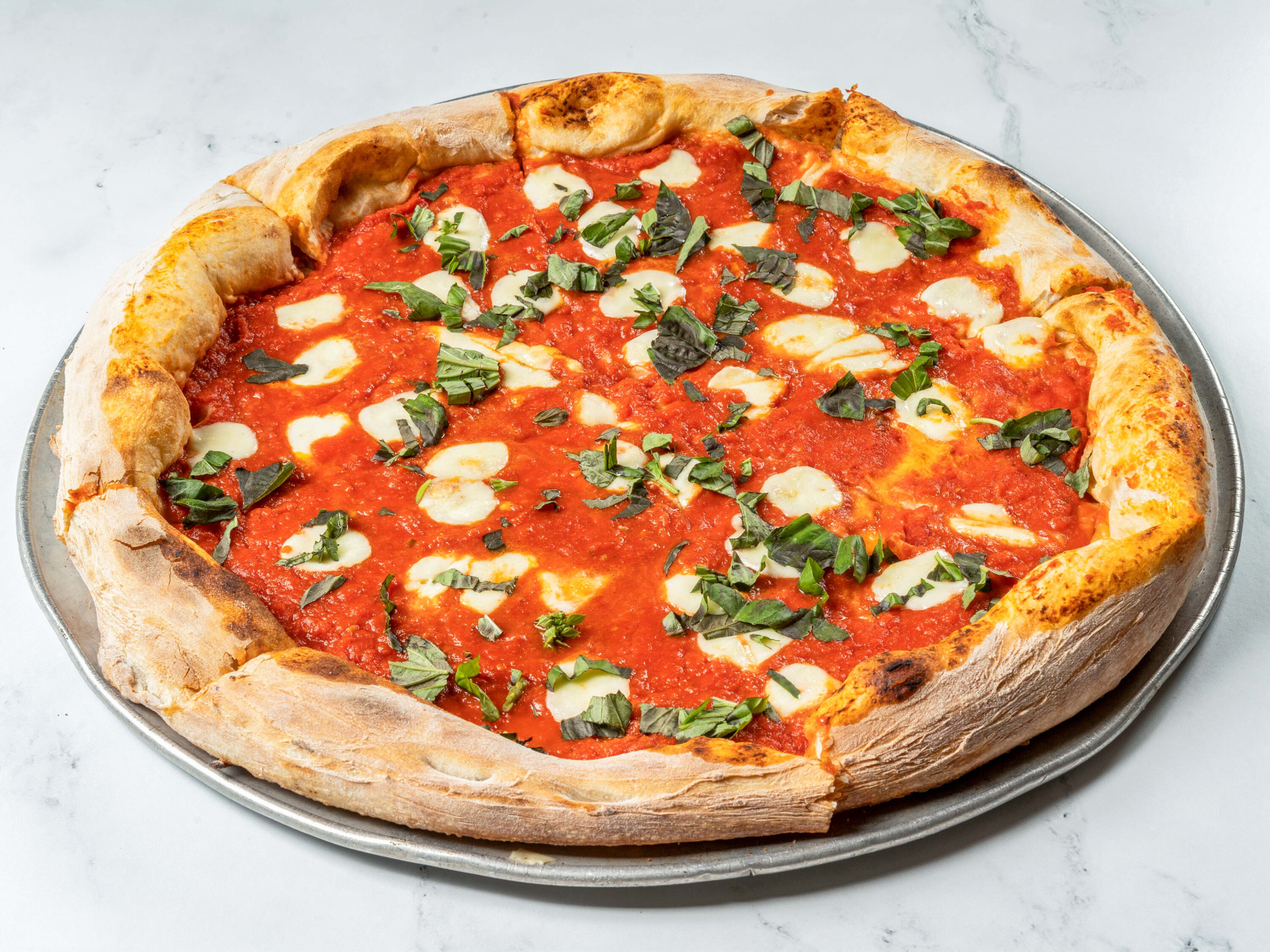 Order Margherita Pizza food online from Salvatore's Restaurant store, Lawrence on bringmethat.com