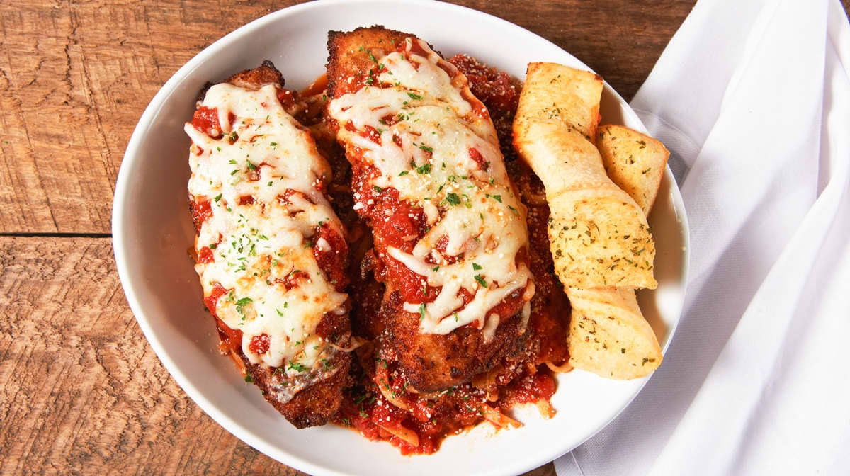 Order Chicken Parmigiana food online from Zeppe's Pizzeria of Perry Twp Painsville store, Painesville on bringmethat.com