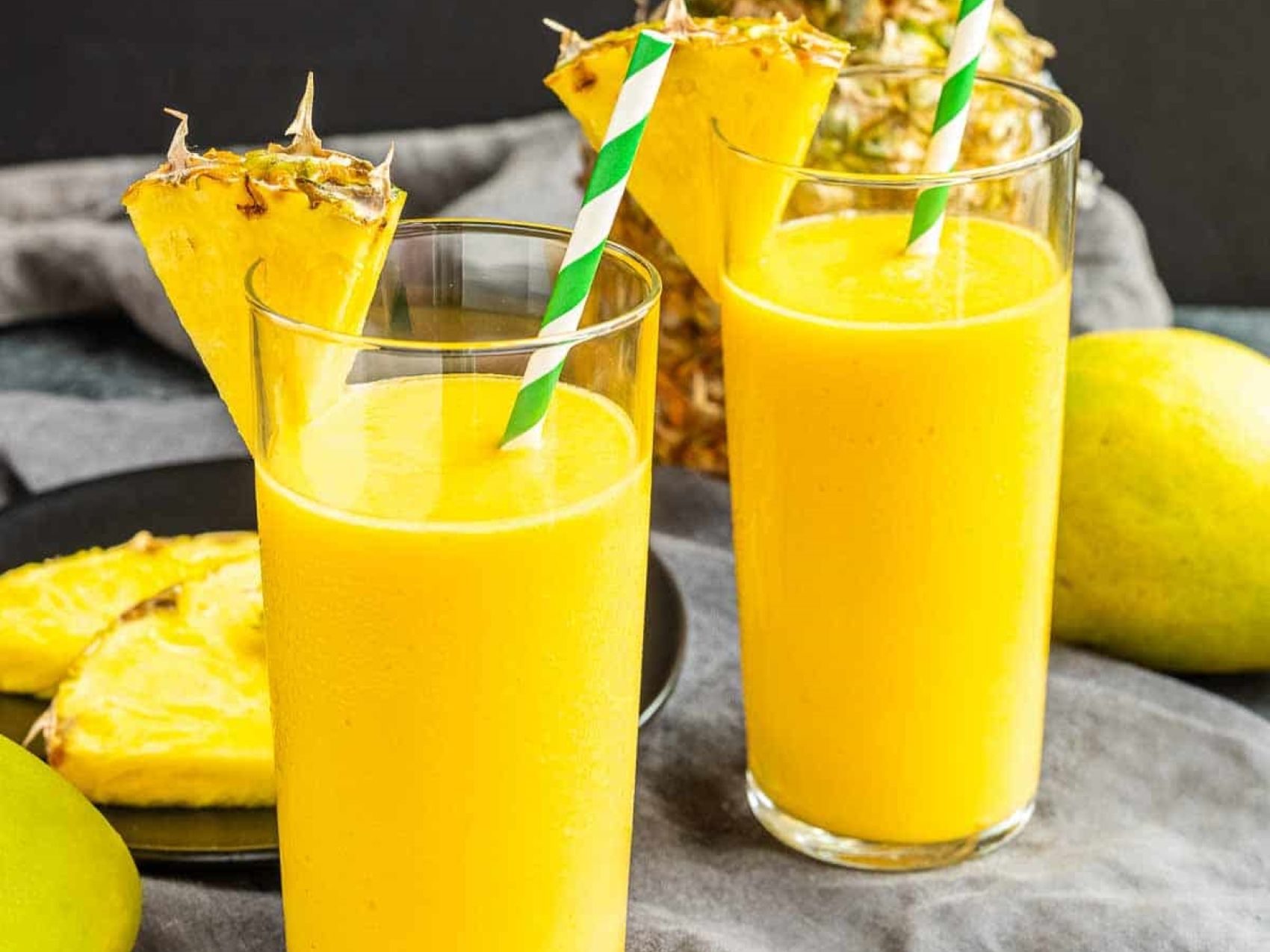 Order Pineapple Mango Smoothie food online from Kabab House store, Atlantic City on bringmethat.com