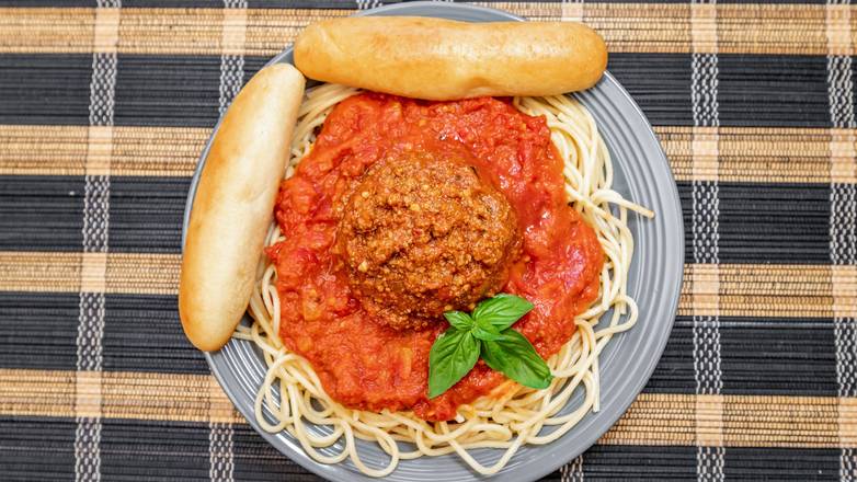 Order Spaghetti Meat Sauce food online from Neighborhood Pizza Cafe store, Springfield on bringmethat.com