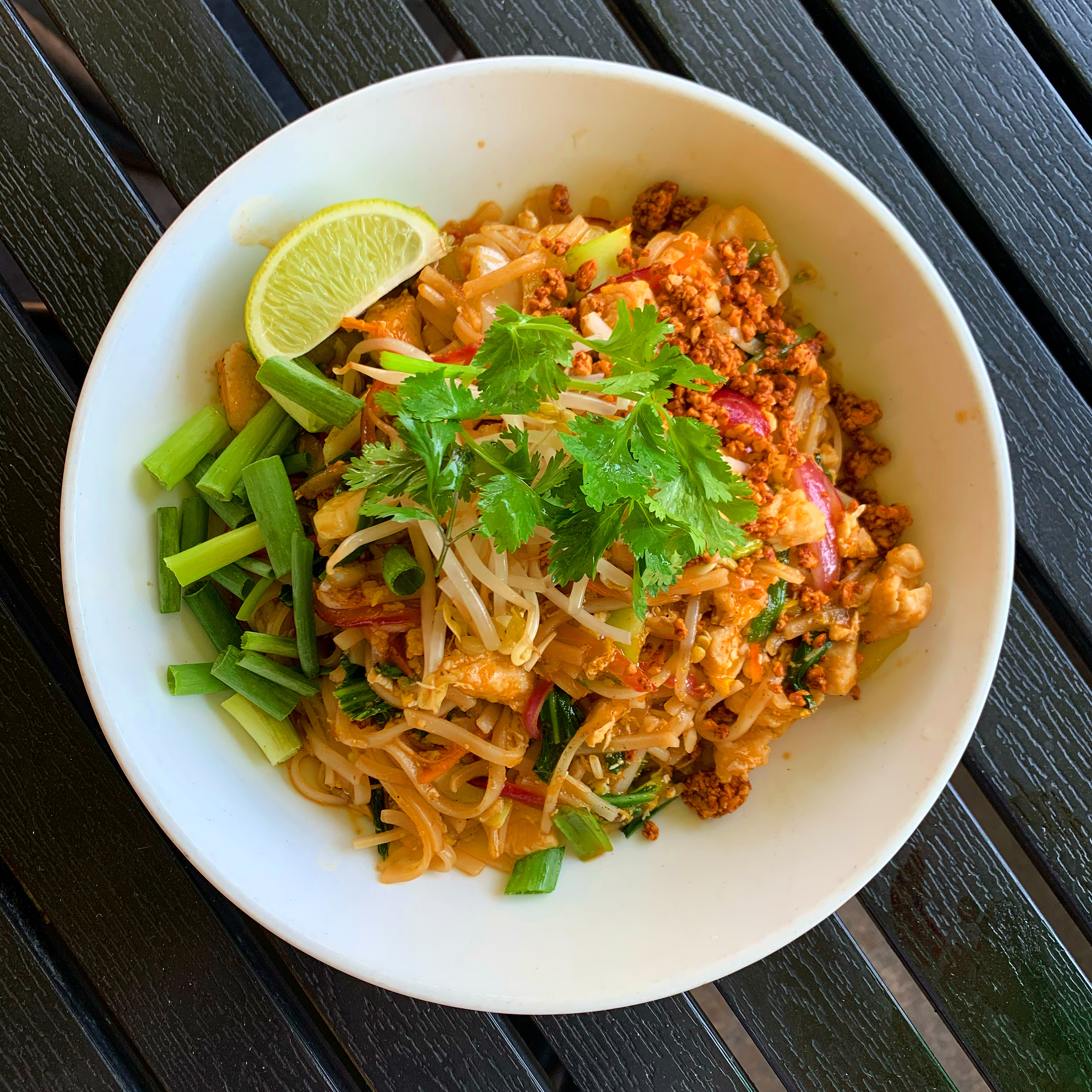 Order Pad Thai (Rice Noodles) food online from PakPao Thai  store, Dallas on bringmethat.com