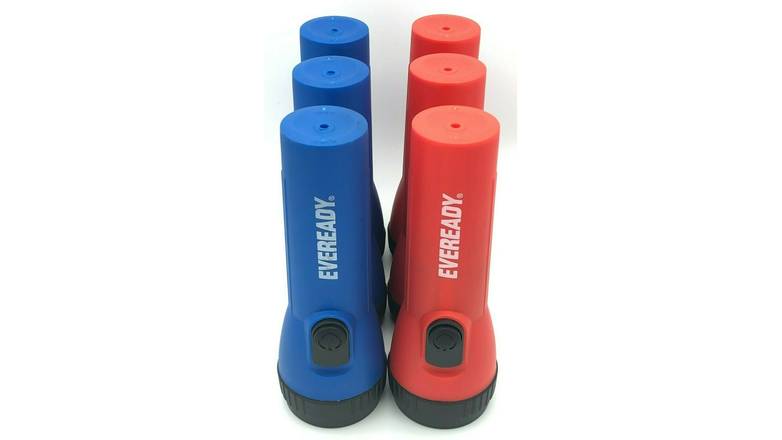 Order Eveready LED Economy Flashlight 3 Red/3 Blue - Pack of 6 food online from Route 7 Food Mart store, Norwalk on bringmethat.com