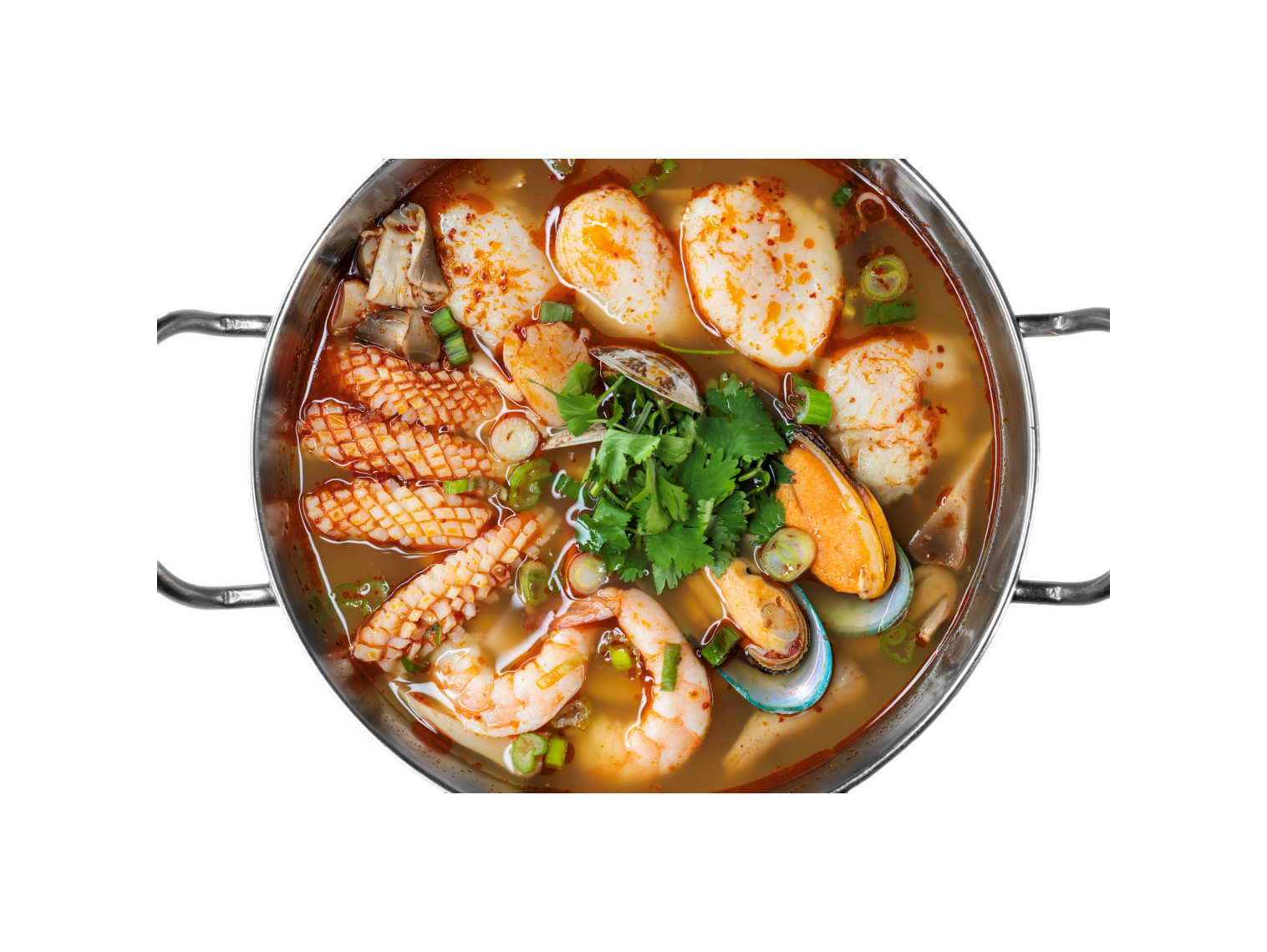 Order Tom Yum Seafood Soup food online from Thai On Main store, Seal Beach on bringmethat.com