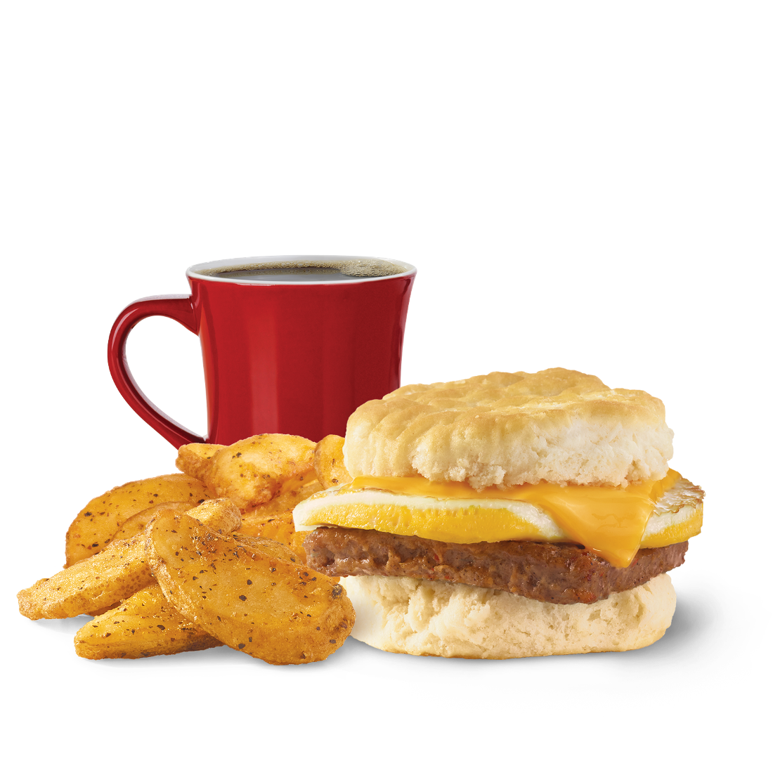 Order Sausage, Egg & Cheese Biscuit Combo food online from Wendy store, Fairbanks on bringmethat.com
