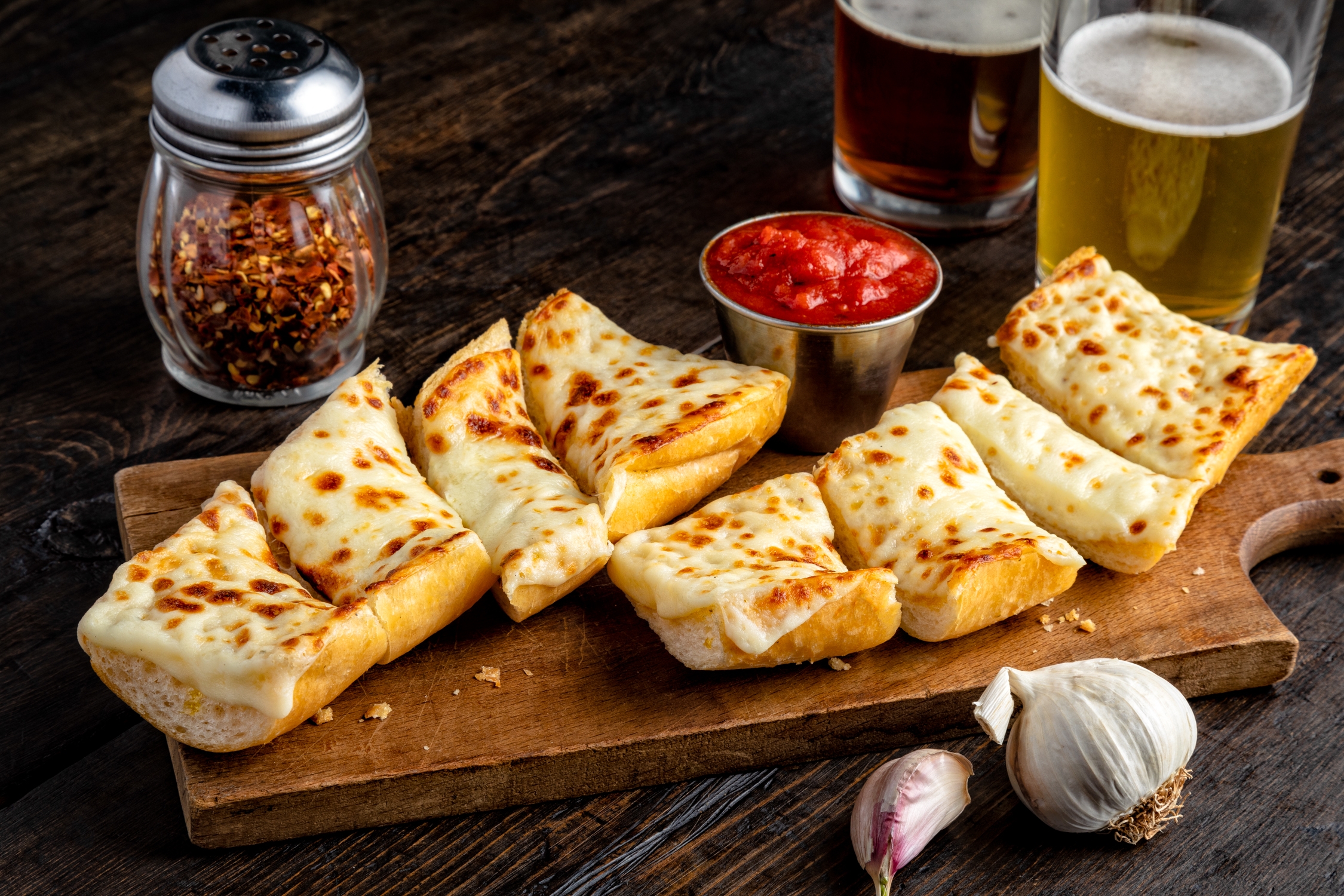 Order Garlic Bread With Cheese food online from Pizzeria Due store, Chicago on bringmethat.com