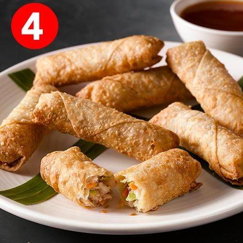 Order 4 Egg Rolls food online from HuHot Mongolian Grill - Lawrence store, Lawrence on bringmethat.com