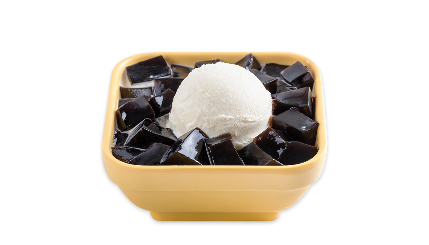 Order V5. Grass Jelly and Vanilla Ice Cream  food online from Sweethoney Dessert store, Colma on bringmethat.com