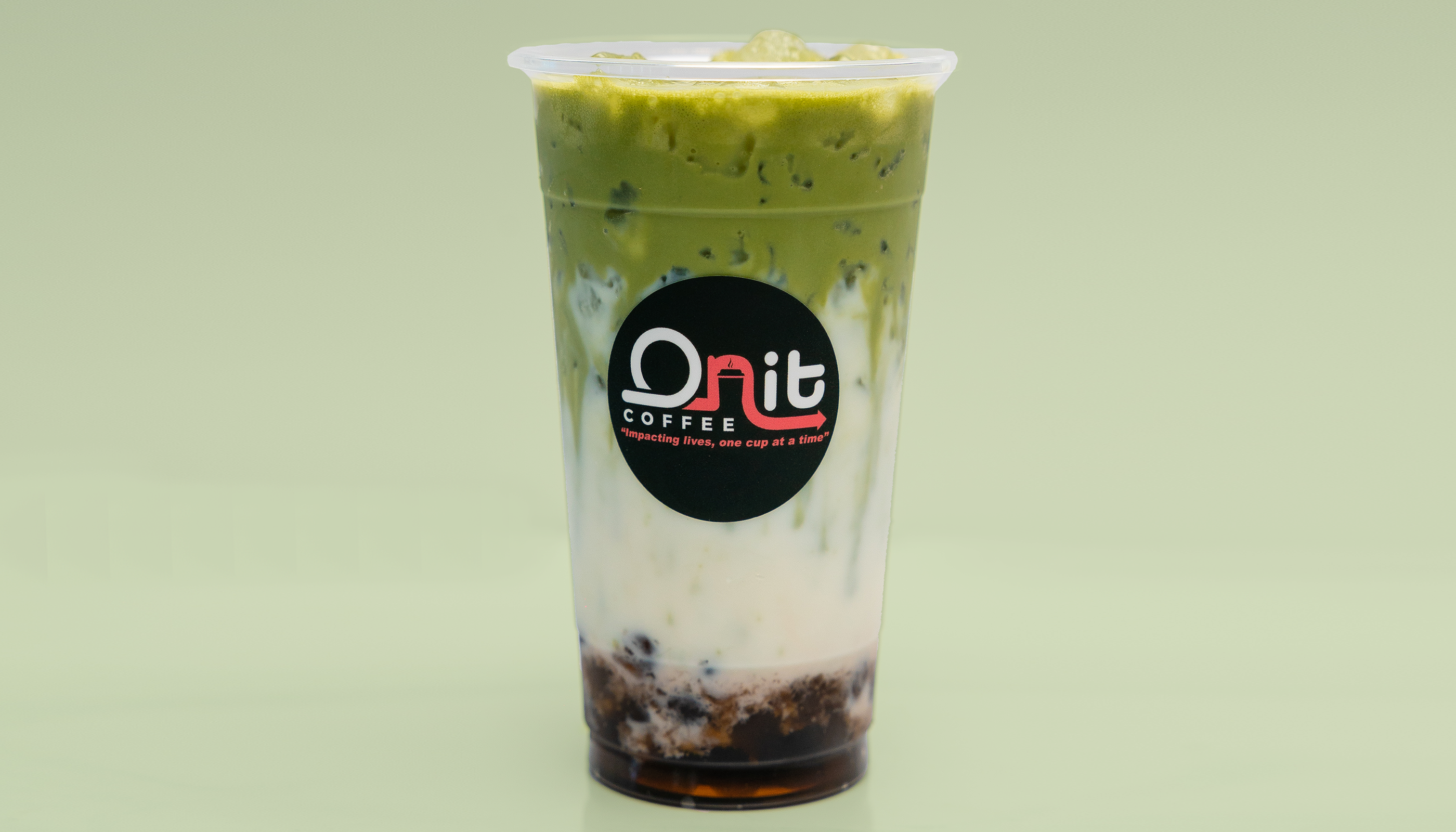 Order Layered Matcha Latte food online from Onit Coffee store, Elk Grove on bringmethat.com