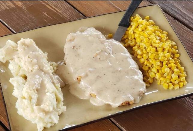 Order Chicken Fried Steak food online from Cowboys & Indians Tex-In Kitchen store, Houston on bringmethat.com