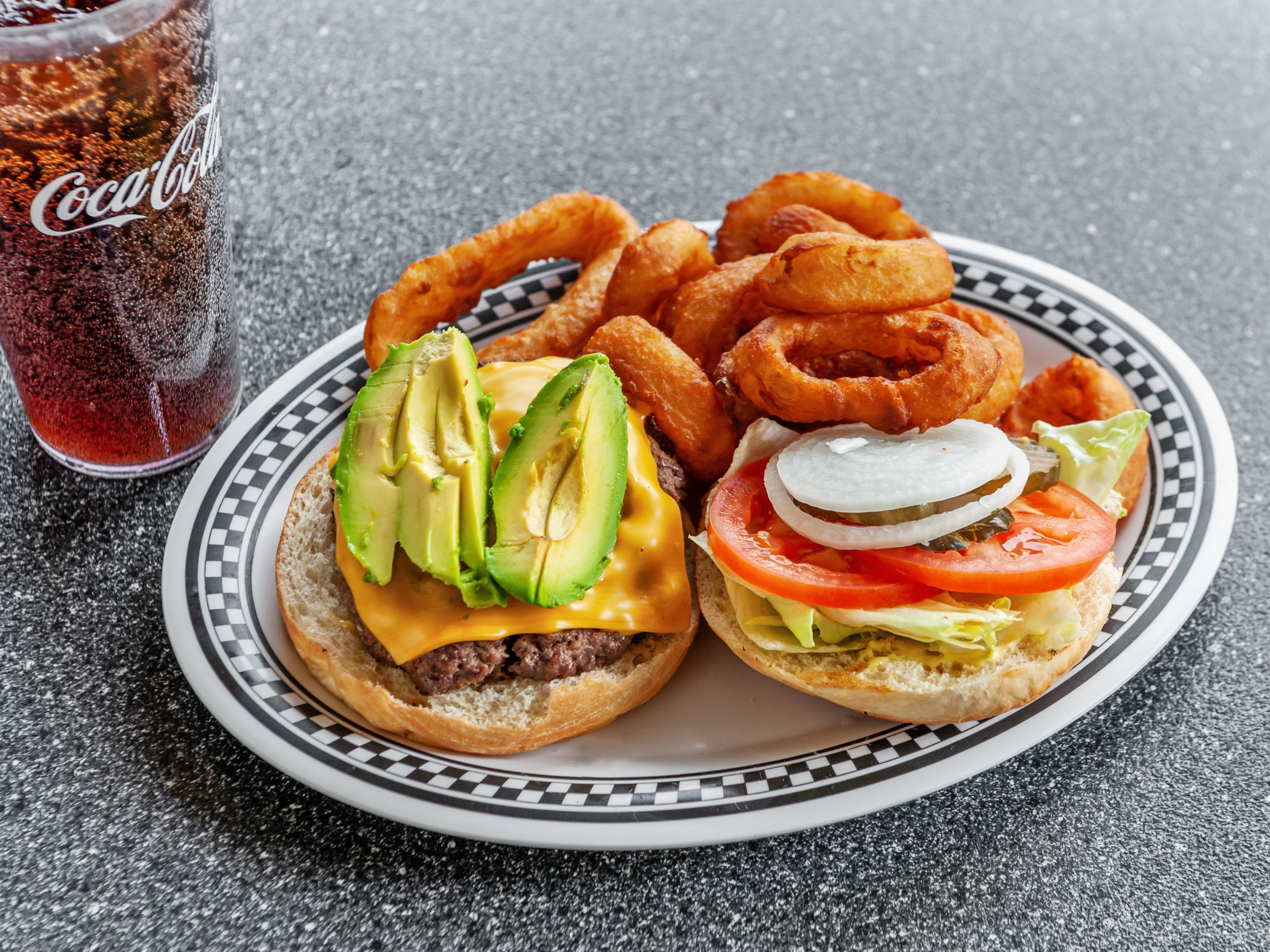Order Avocado Cheeseburger food online from Classic Diner store, Fremont on bringmethat.com