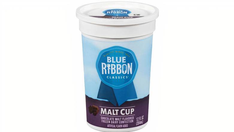 Order Blue Ribbon Classics Malt Cup, 12 oz food online from Mac On 4th store, Alton on bringmethat.com
