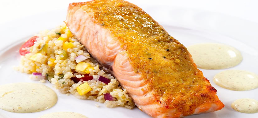 Order Simply Grilled Salmon Dinner food online from Nero's Grille store, Livingston on bringmethat.com