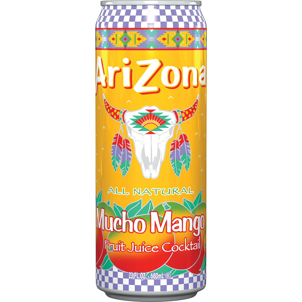 Order Arizona Fruit Juice Cocktail, Mucho Mango - 23 oz food online from Bartell store, Edmonds on bringmethat.com