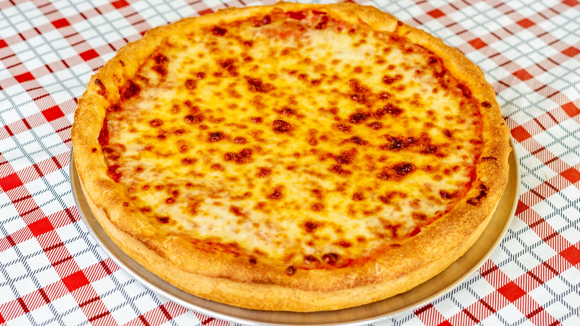 Order Pan Cheese Pizza - 10" food online from Palermo Pizza & Subs store, Hannibal on bringmethat.com