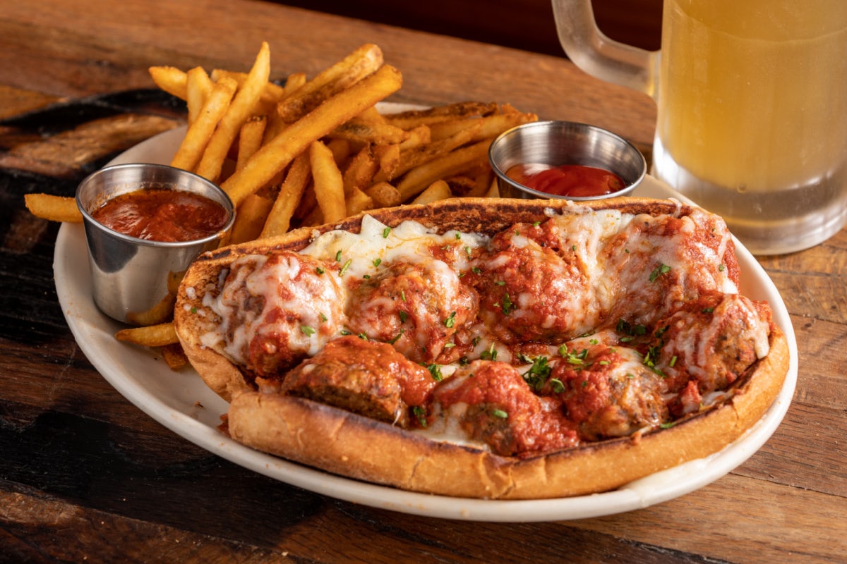 Order Spicy Meatball Parmesan food online from Twin Peaks store, Odessa on bringmethat.com